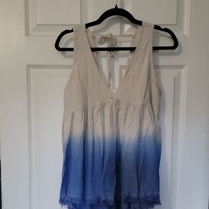 Umgee Cream Top with Red Accent